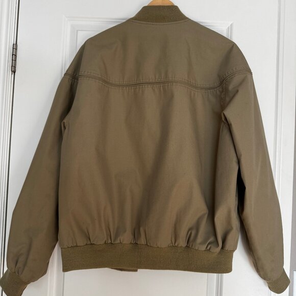 Vintage Oversized Beige Chore Bomber Jacket - Picture 8 of 10